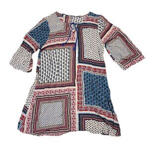 Women’s Mixed Mosaic Print Boho Tunic/Dress- XS